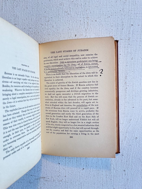 Are the Jews a Race? Karl Kautsky RARE Out of Print Book Marxism Zionism Israel gallery