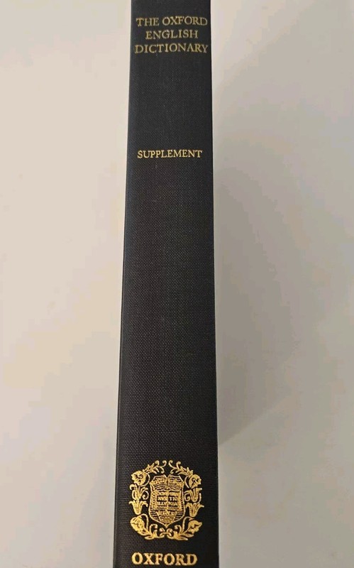 The Oxford English Dictionary Supplement At The Clarendon Press 325 pages