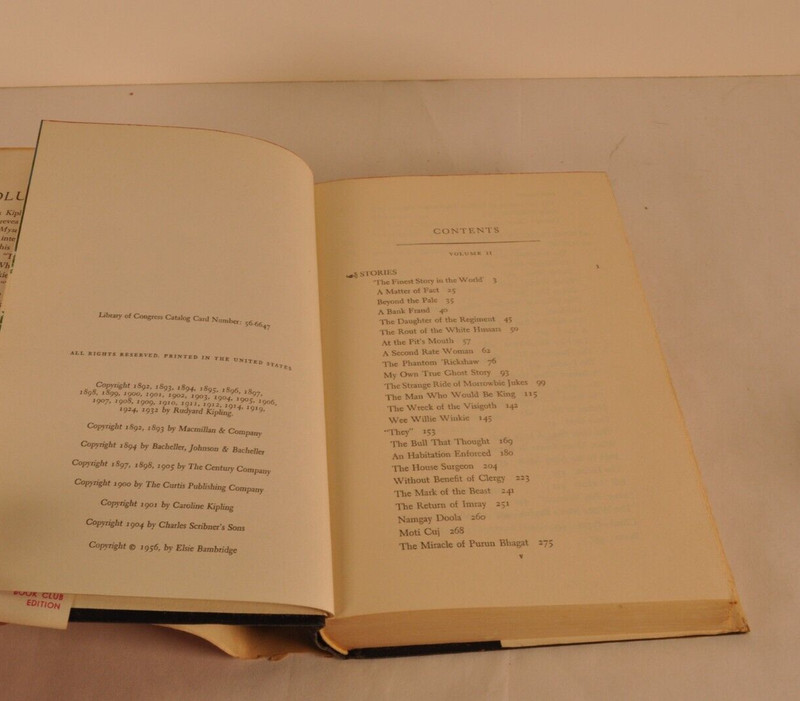Kipling 1 & 2 w Dust Jacket Books set lot 1956, John Beecroft Richard M Powers gallery