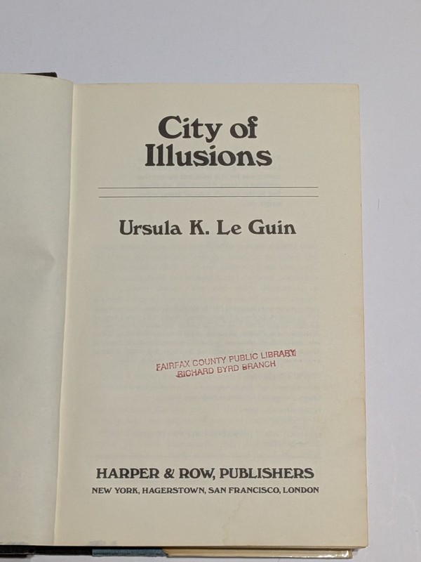 City of Illusions Ursula K. Le Guin First Edition 1978 Science Fiction gallery