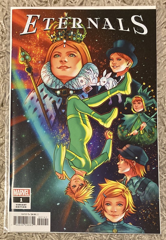 Eternals #1 Bartel 1:25 Variant Marvel Comics 2021 Sent In A Cardboard Mailer