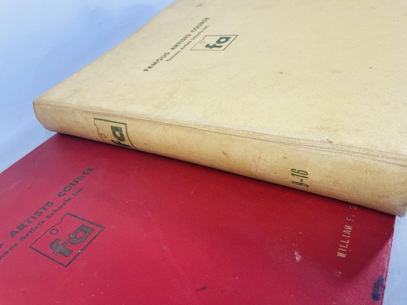 Vintage 1954 Famous Artists Course 3 volumes Lessons 1-24, missing lessons 8 & 9 gallery