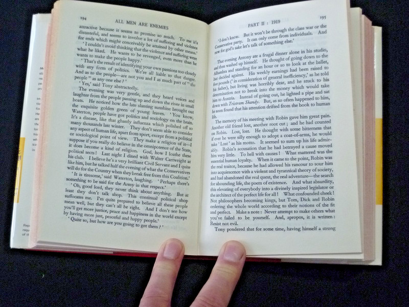 Richard Aldington. All Men Are Enemies. Cedric Chivers 1968. Hardback in dj. gallery