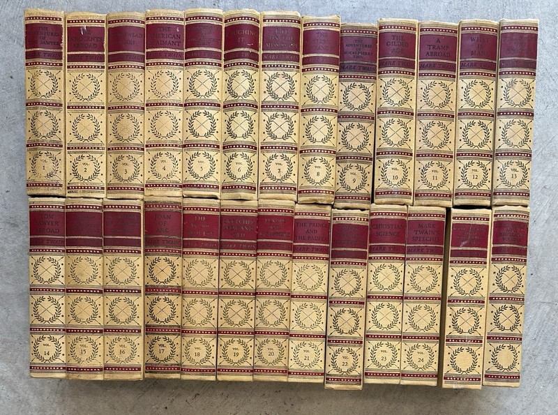 The Complete Works Of Mark Twain American Artists Edition Complete 26-Volume Set