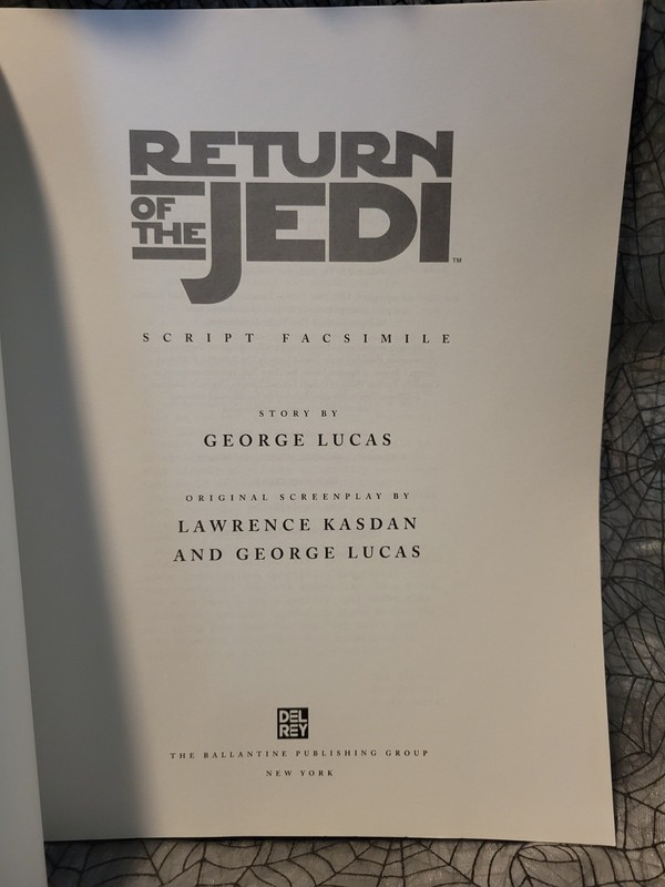 Star Wars Facsimile Script Book Set Empire Strikes Back Return Of Jedi New Hope gallery