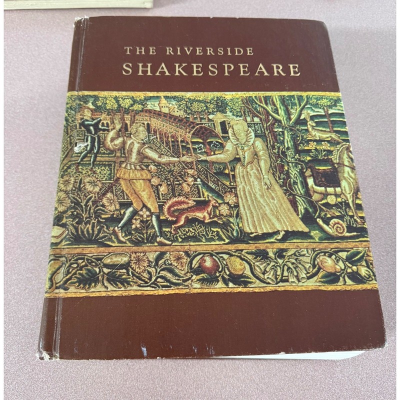 The Riverside Shakespeare 1974 Hardcover Complete Works Houghton Mifflin ISBN