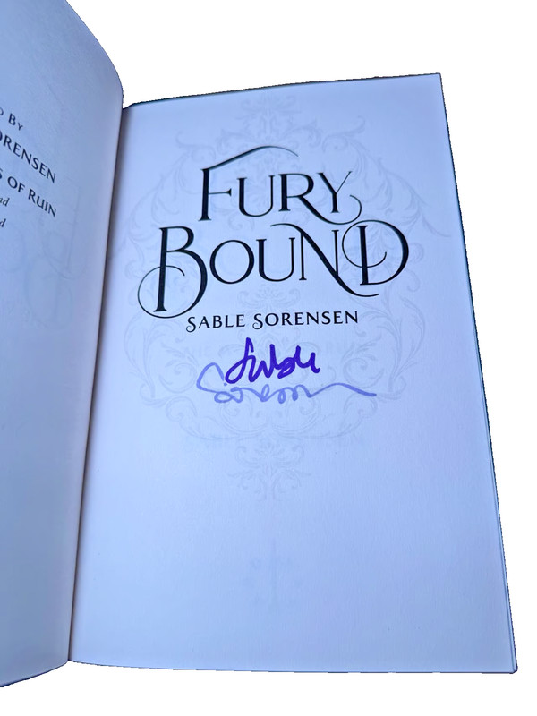 SIGNED Special LUXURY Edition FURY BOUND Sable Sorensen Bewitched Pages * New * gallery