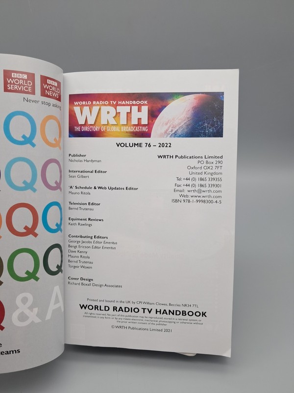 World Radio TV Handbook 2022 The Directory of Global Broadcasting gallery