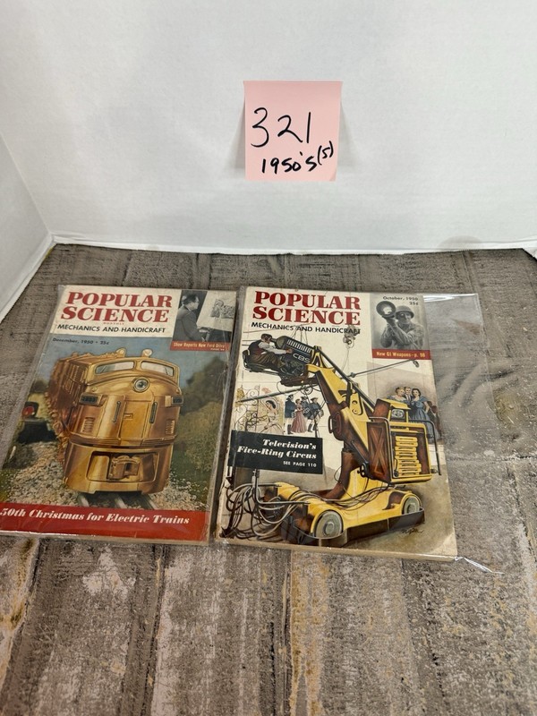 Popular Science Bundle Of 5 Magazines From The 1950’s #321 gallery