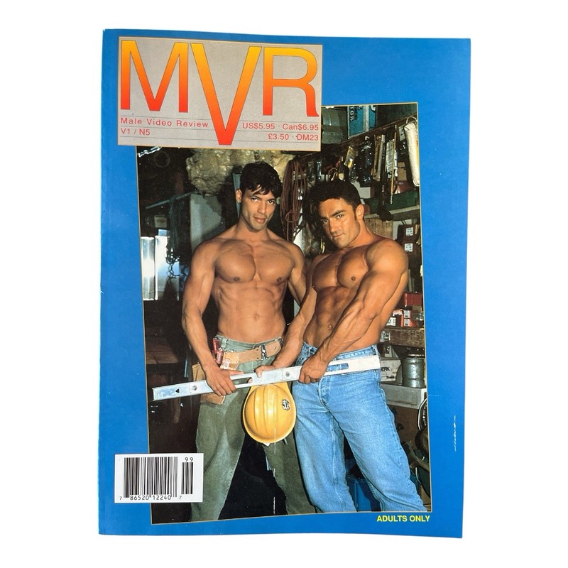 Vintage MVR (Male Video Review) Vol. 1 No. 5 1995 Adult Gay Male Photo Magazine