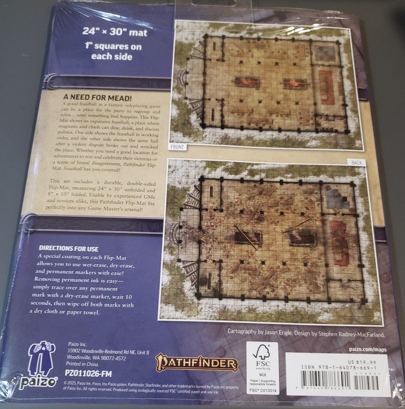 Pathfinder Flip-Mat Feasthall TTRPG accessory map gallery