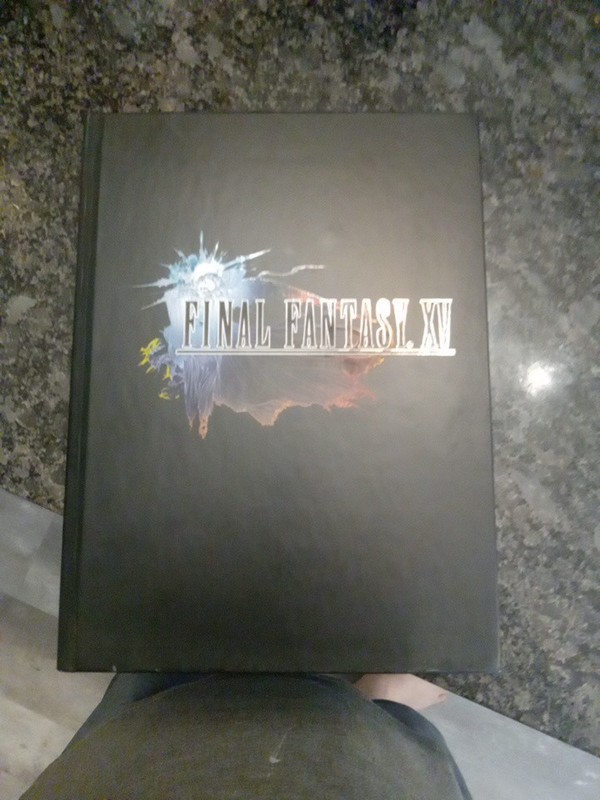 FINAL FANTASY XV: Collector’s Edition Strategy Guide (HC) w/ Lithograph + Map