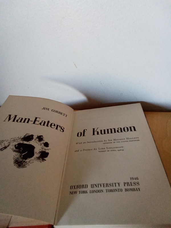 Man-Eaters of Kumaon-JIM CORBETT-hc/dj-1st American, 1946-OXFORD UNIVERITY PRESS gallery