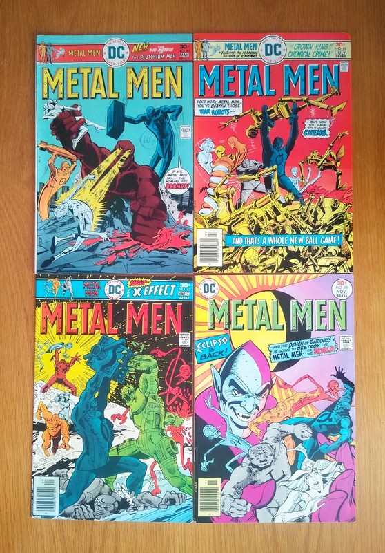 Metal Men 4 x lot bundle #45, 46, 47 & 48 HIGH GRADE 1976 Bronze Age DC Comics