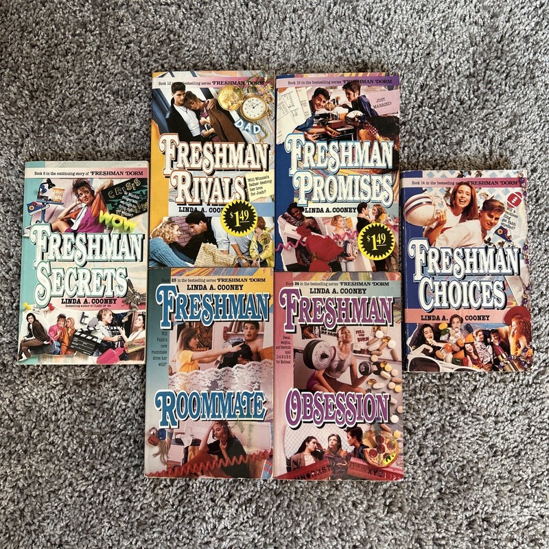 Freshman Dorm Book Lot of 6 Linda A. Cooney 1990s Series Roommate Obsession Rare
