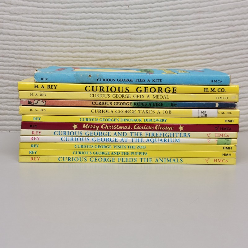 Lot of 12 Curious George Picture Books by Margret & H.A. Rey All Hardcovers