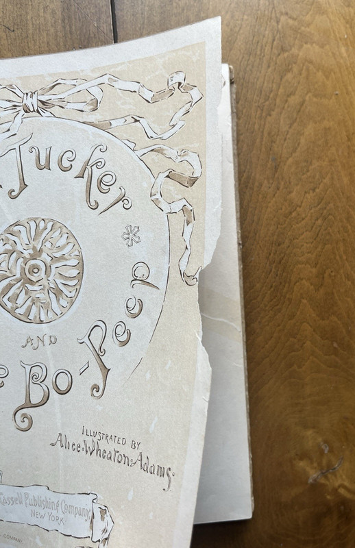 1891 Antique VICTORIAN CHILDREN'S Book TOM TUCKER and LITTLE BO-PEEP Thomas Hood gallery