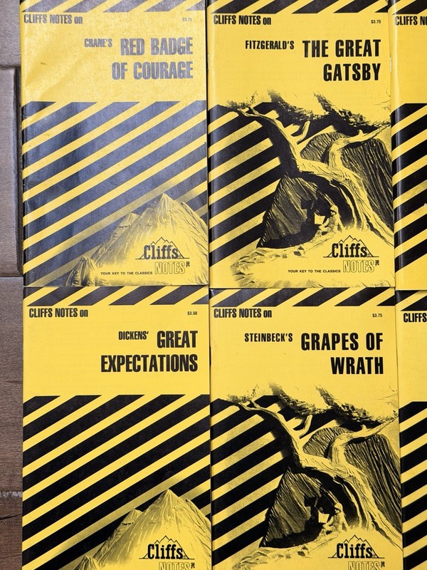 Vintage Cliffs Notes Lot 23 Study Guides Paperback Hamlet Gatsby 1984 Othello gallery