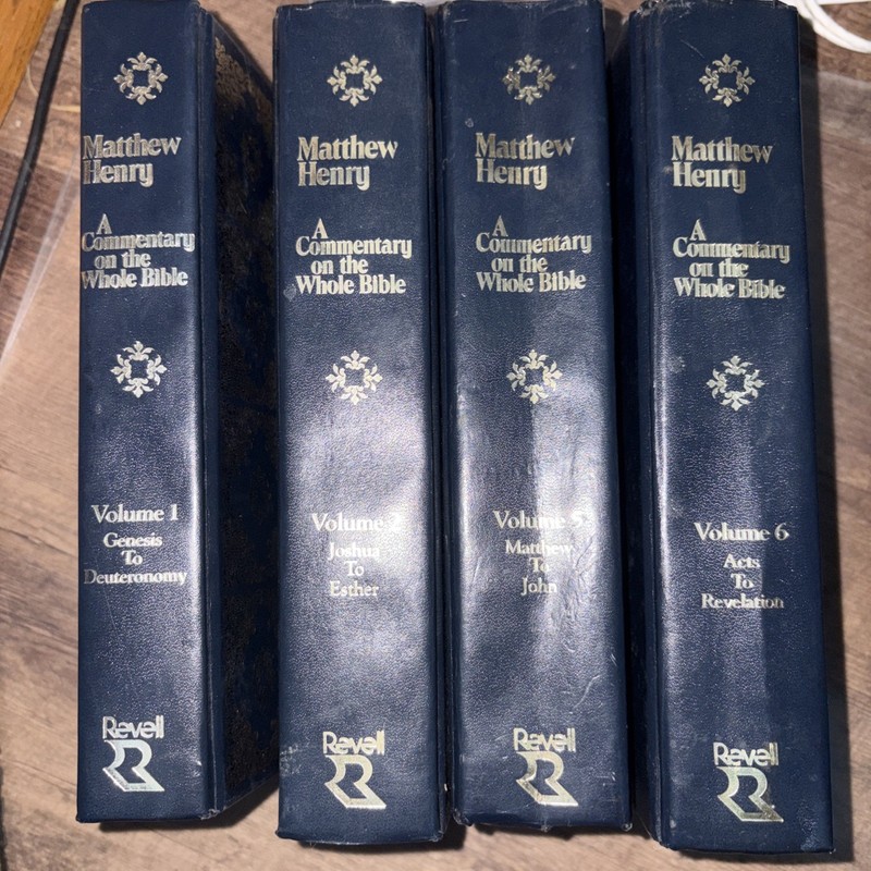 Matthew Henry A Commentary On The Whole Bible 4 Vol Incomplete Set Revell Vtg