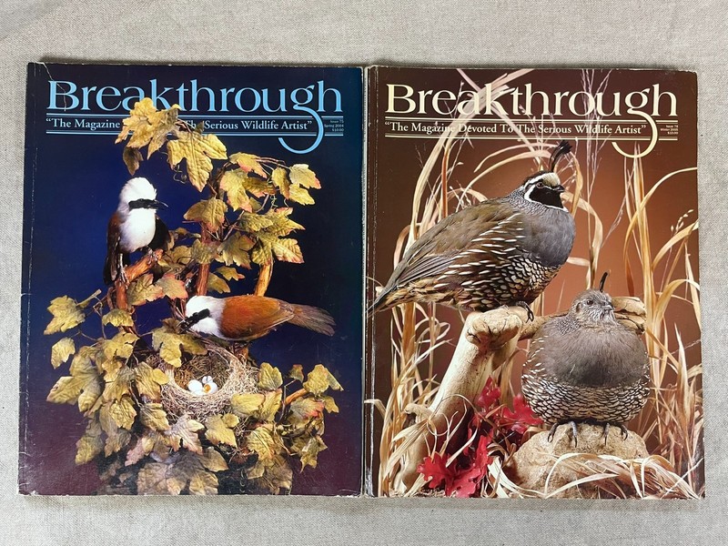 2004 & 2005 – Breakthrough Taxidermy Magazine Lot of 2 – Wildlife Artists