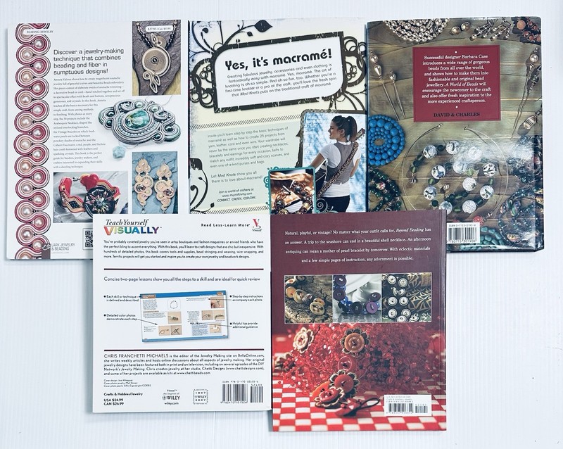 Beading Wire Jewelry Making Five Book Lot Creative Designs Techniques Craft gallery