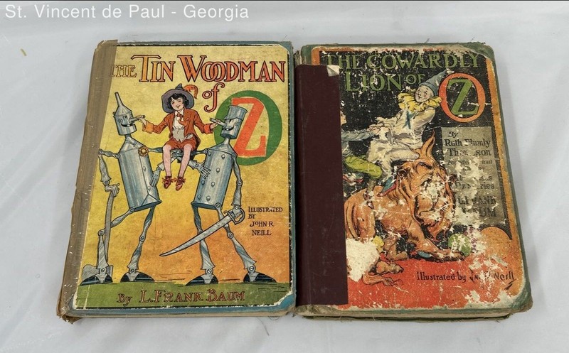 Antiquarian The Tin Woodman of Oz and The Cowardly Lion of Oz John R Neill Read