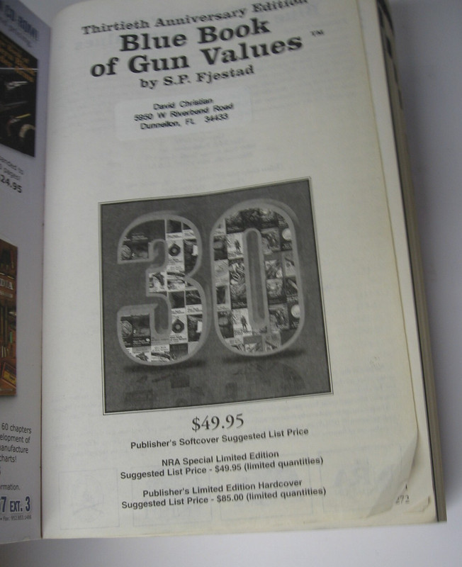 Blue Book of Gun Values 30th ed. soft cover 2009 by S. P. Fjestad, 2272 pages gallery