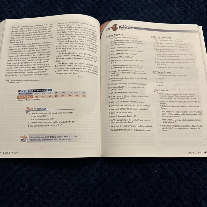 Abeka Themes In Literature 9th Grade Student Textbook Current Fifth Edition Book gallery