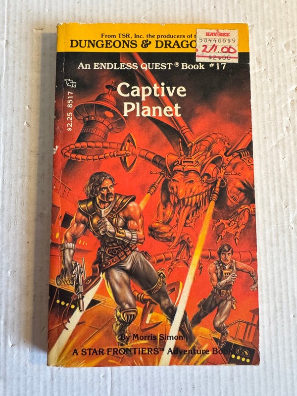 Captive Planet Morris Simon 1st Printing 1984 Vintage Endless Quest #17