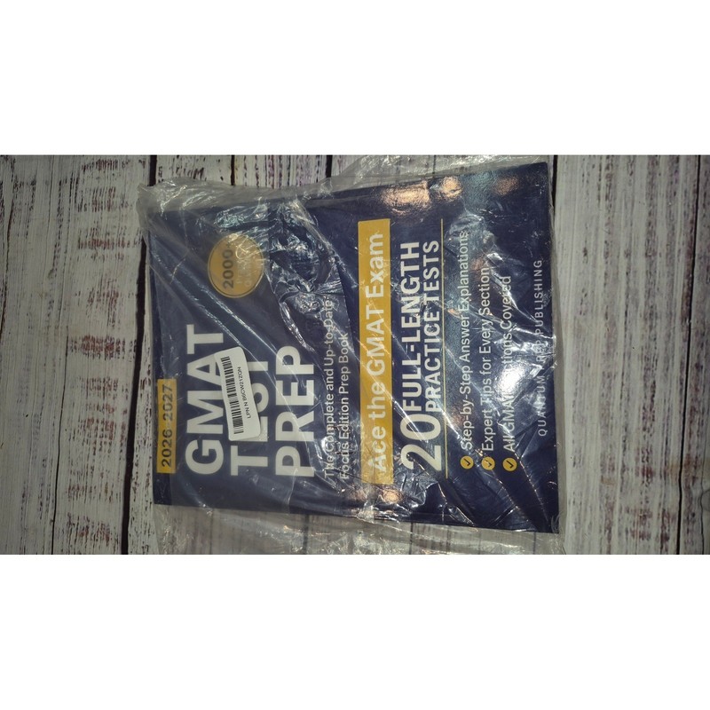 GMAT Test Prep 2026-2027 Focus Edition 20 Full-Length Practice Tests New Sealed