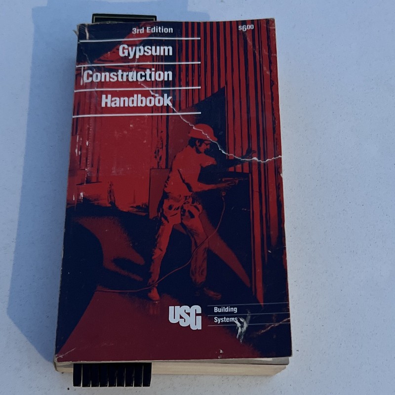 United States Gypsum Company Gypsum Construction Handbook 3rd Ed Paperback