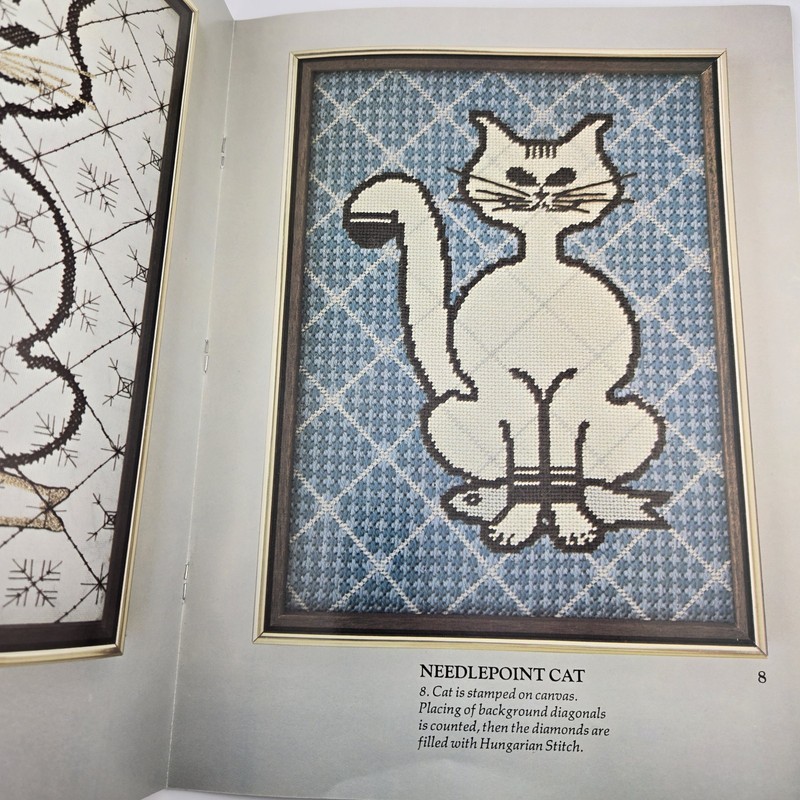 Needlepoint Instruction Books Lot of 2 Vintage Paperbacks Art Designs Ideas gallery