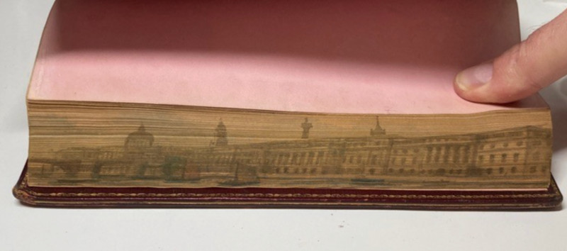 1822 Young Night Thoughts Fore-Edge Painting London St Paul’s Morocco