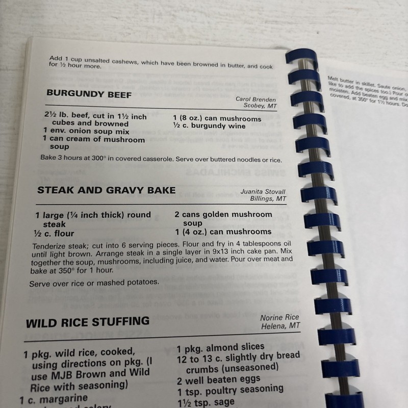 Treasured Montana Recipes Ringbound CookBook gallery