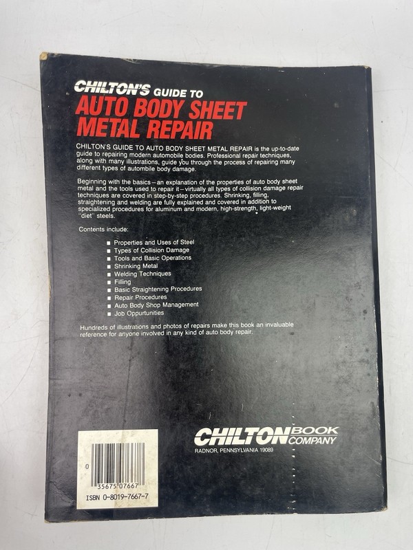 ⭐ 1985 Chiltons Guide To Auto Body Sheet Metal Repair Manual Hot Rod Shop Book ⭐ gallery