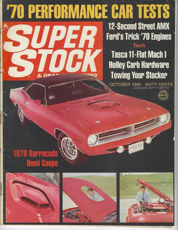 1970 new musclecars Plymouth Dodge Chevrolet Ford Pontiac in vintage Super Stock