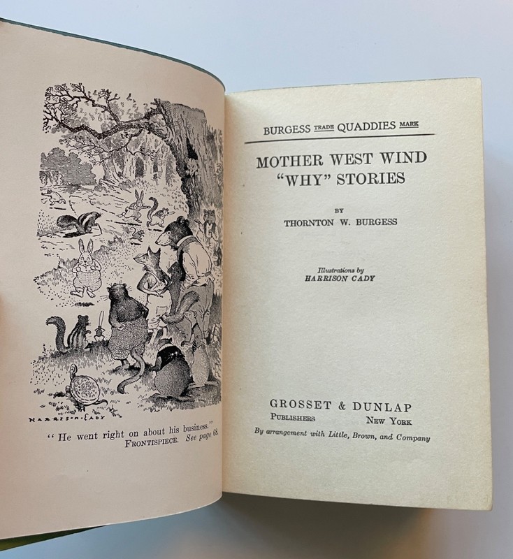 Mother West Wind “Why” Stories by Thornton W. Burgess 1915 FREE S/H! Spine Decor gallery