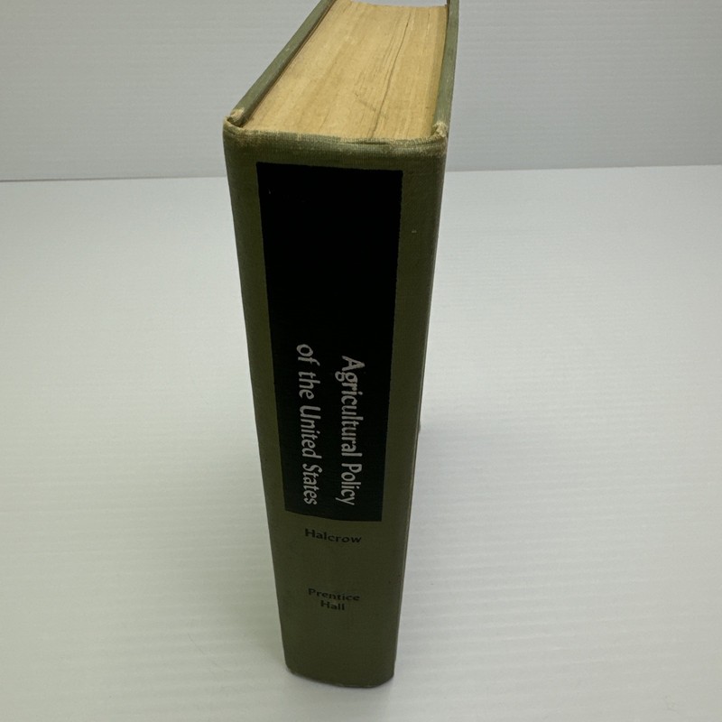 Agricultural Policy of the United States Harold G. Halcrow 1953 HC Prentice-Hall gallery