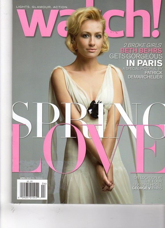 WATCH Magazine – Apr 2014 – CBS – Beth Behrs Cover – 2 Broke Girls – Big Bang