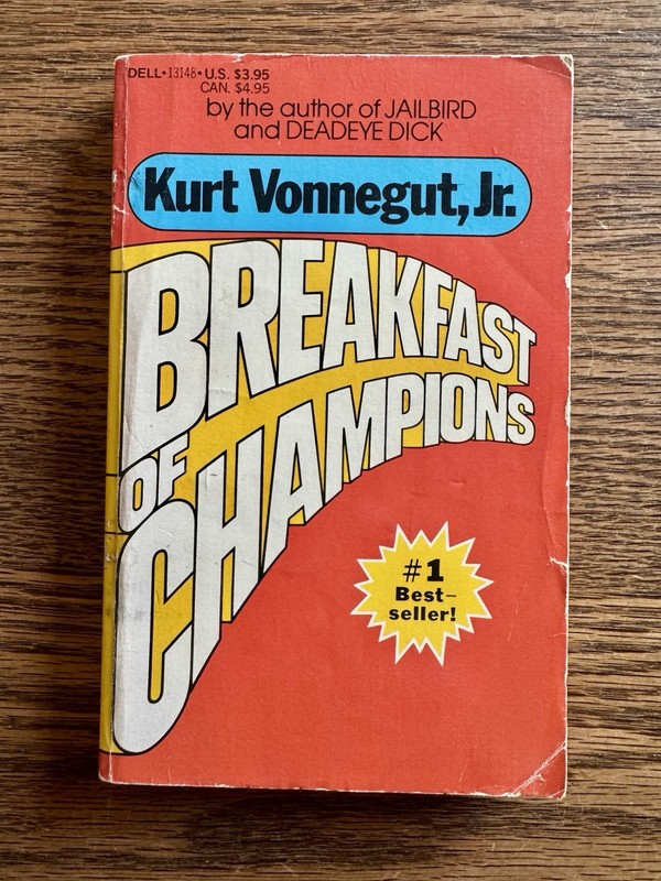 Breakfast of Champions, 1985 Dell mass market pb, 21st pr.