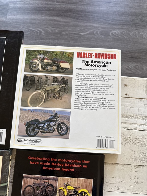 Harley-Davidson & Indian Motorcycle History HC Lot of 5 Illustrated Classics gallery