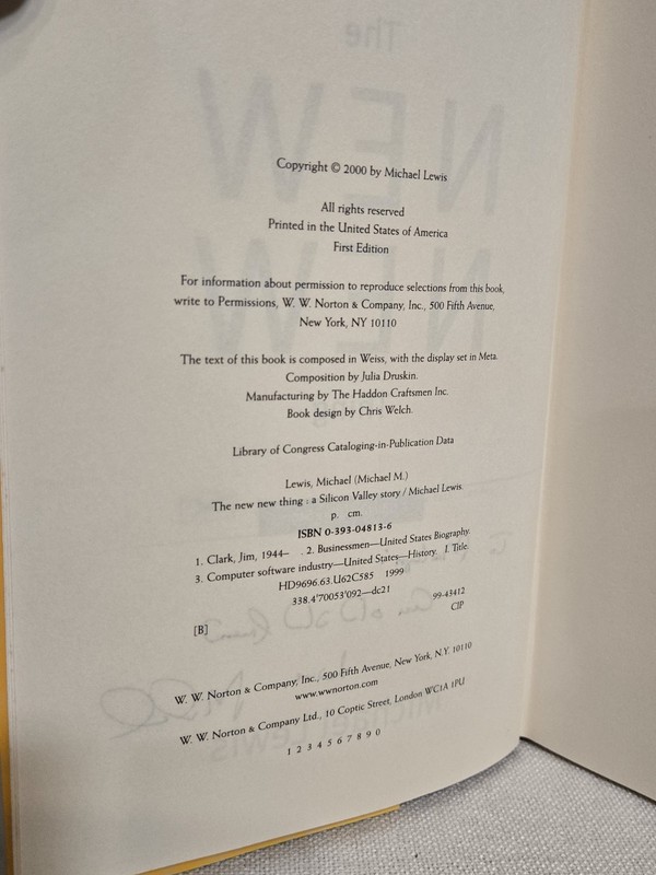 Michael Lewis SIGNED First Edition Bundle -The New New Thing & Next + Rare Promo gallery