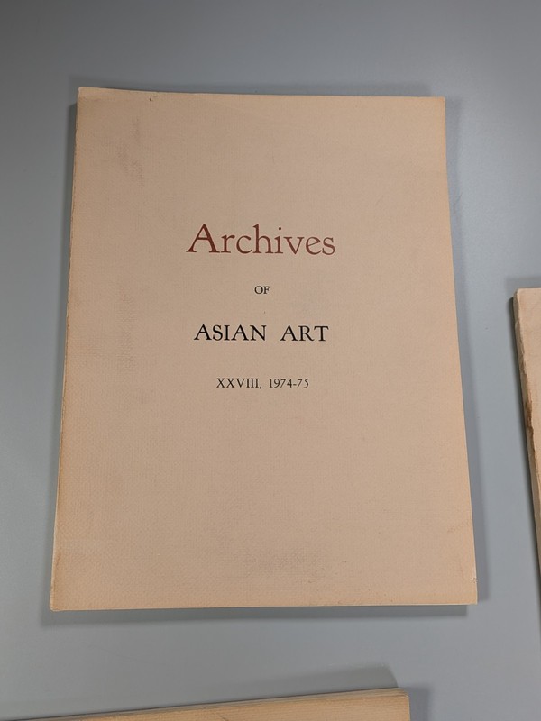 Archives of Asian Art Paperback Asia Society Literature History 5 Vol 1970-1975 gallery
