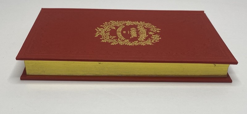 A Christmas Carol Charles Dickens Hardcover Red Gold Gilt Edge Pocket Edition⁠ gallery