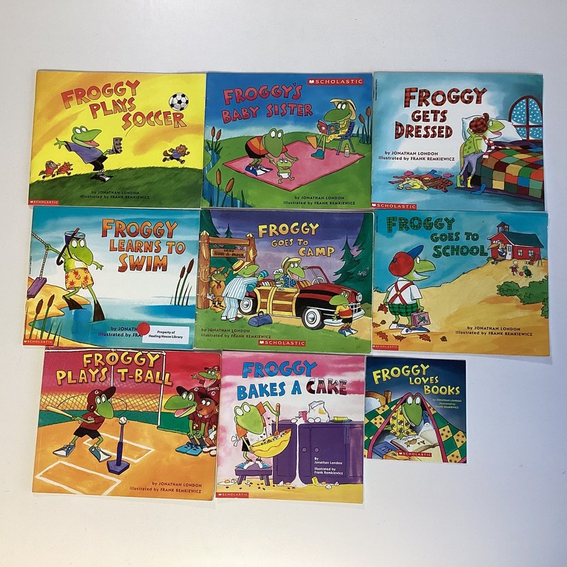 Froggy Jonathan London Preschool Kindergarten Children Story 9 Picture Book Lot