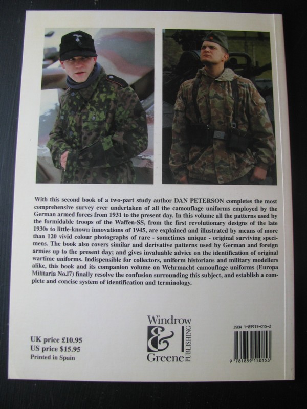 EUROPA MILITARIA #18 WAFFEN SS CAMOUFLAGE UNIFORMS VG/NN gallery