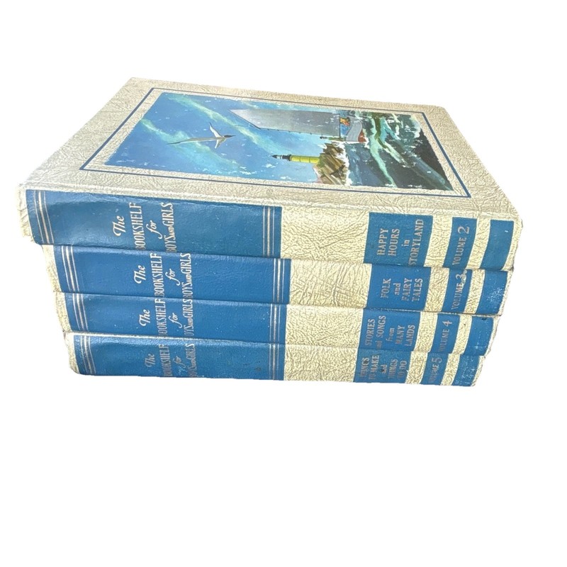 The Bookshelf for Boys and Girls HC Illustrated Multi-Volume Set Winston 1954