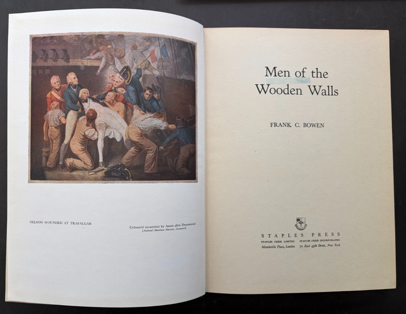 Men of the Wooden Walls by Frank C. Bowen 1952 1st Ed. HC Illus. VG!