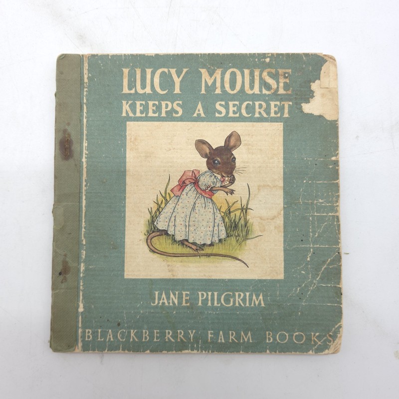 Vintage 1940s Lucy Mouse Keeps A Secret Jane Pilgrim Blackberry Farm Book