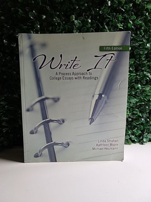 Write It : A Process Approach to College Essays with Readings paper back